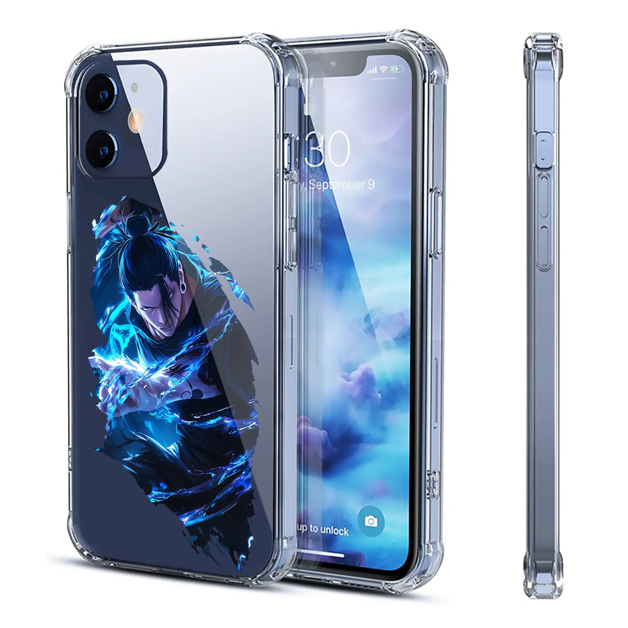 呪術廻戦 グッズ,夏油 傑 - IPhone 12シリーズ対応 ・ 透明スマホケース ・ クリアソフトケース ・ TPU素材 ・ 耐衝撃 ・ 高密着 ・ 防汚 防指紋 ・ 簡単着脱